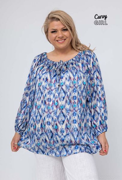 Picture of CURVY GIRL CHIFFON BLOUSE